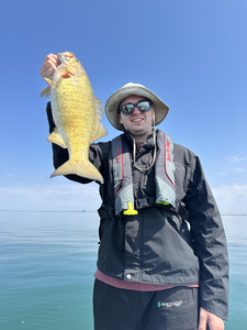 Caught the big one on a beautiful day by the lake.