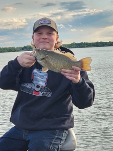 Battled this feisty Smallmouth Bass on a drift fishing adventure in North Tonawanda, NY.