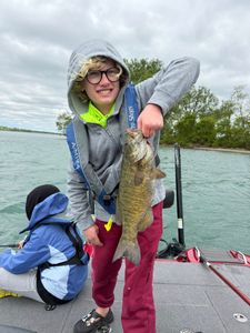 Smallmouth bass caught while fishing in North Tonawanda NY