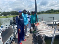 Four anglers fishing in Oklahoma