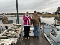 A striped bass fishing catch in Kingston