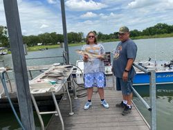 Striped bass caught while fishing in OK