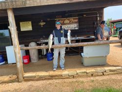 Striped bass caught while fishing in OK