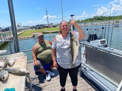 Striped bass caught during fishing trip in Kingston