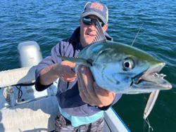 Angler with a 22-inch fish in Scituate