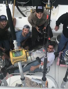 Four anglers fishing in MA