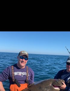 Fisherman with large catch in Scituate