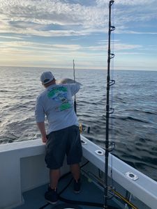 Scenic view of fishing spot with unknown location