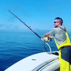 Man fishing in Scituate