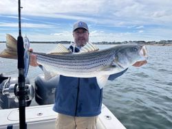 Striped bass caught fishing in Scituate
