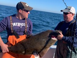 Great fishing catch in Scituate with 4 people