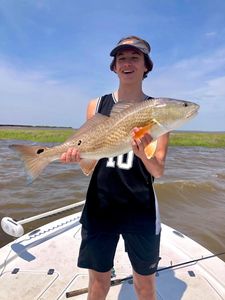 Redfish caught in LA, 27 inches