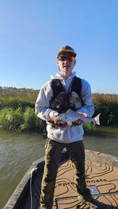 Spotted weakfish caught while fishing in GA