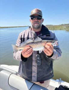 Spotted Weakfish, 18 inches, caught fishing in GA