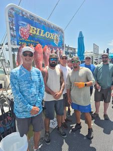 Group of 7 people fishing in Biloxi