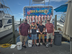 Great red snapper action today! Deep sea jigging and trolling produced some exciting catches.