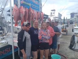 4 fishing rods with 4 fish caught in MS