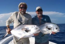 Two permit fish caught in Islamorada