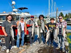 6 coho salmon caught fishing in Oregon