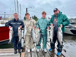 7 coho and chinook salmon caught in OR