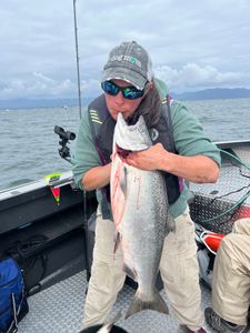 Chinook salmon caught while fishing in Portland