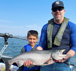 Coho Salmon caught while fishing in Portland