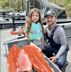 Anglers with a large fish in Portland