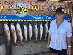 7 redfish caught in TX