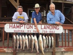 Spotted Weakfish, Redfish, and Redfish caught in TX