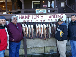 7 fishing friends enjoy a great day in TX
