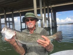 A lone fisherman in TX reels in a 27-inch catch