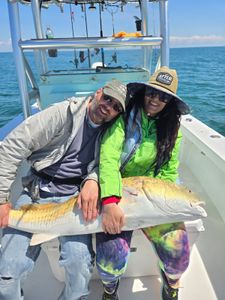 Dinner date later, fish about to be served!