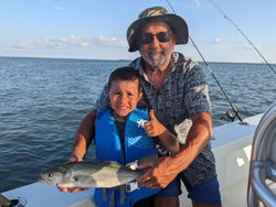 A bluefish caught while fishing in NC