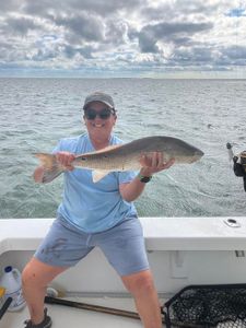 Fisherman with one big fish in Hatteras