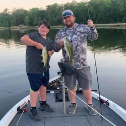 Two anglers fishing at Emory