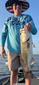 A lone largemouth bass caught while fishing in Emory