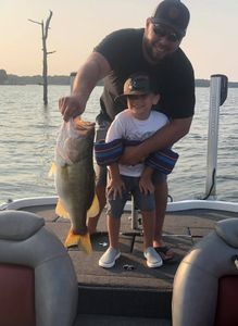 Largemouth bass fishing in TX