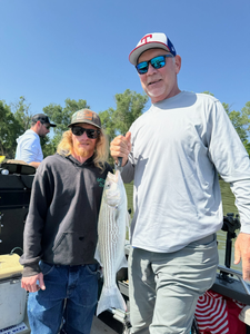 Striped bass caught while fishing in CA