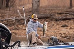 A lone angler fishing in MS