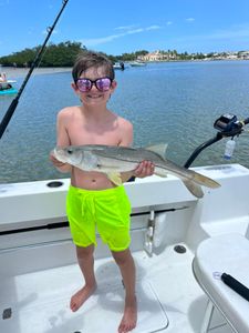 Kid caught a big one in Jensen Beach fishing!