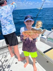 Kid's having fun snapper fishing in FL!