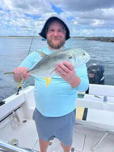 Crevalle Jack hooked in Florida fishing!