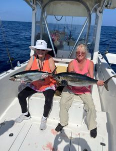 Two giant blackfin tuna fish caught while fishing in FL