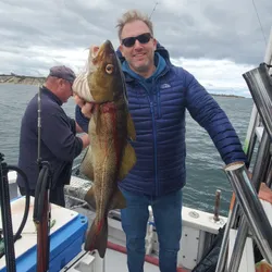 A lone angler fishing in Rhode Island