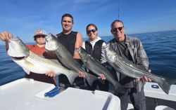 Fishing for 3 striped bass in RI