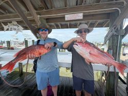 Big red snapper catch.