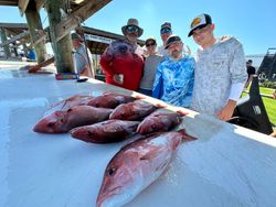 6 people fishing at Gulf Shores