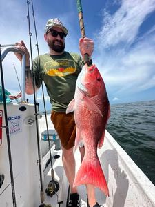 Red snapper caught while fishing in Gulf Shores AL