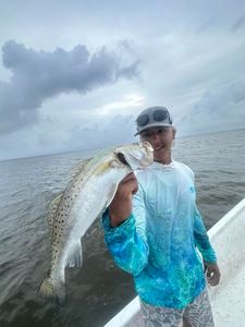 Speckled trout catch on fishing boat in Gulf Shores AL waters