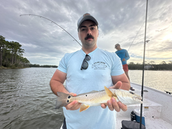 Nice redfish caught using deep sea and drift fishing techniques in Gulf Shores!